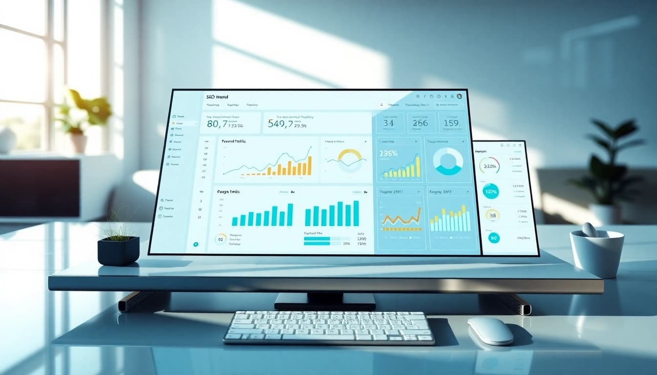 Monitor metrics in a website with built-in SEO dashboard for effective analytics.
