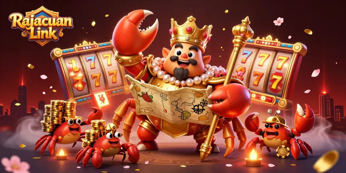 Mencoba peruntungan di Rajacuan Link dengan kepiting emas dan harta karun di kasino.
