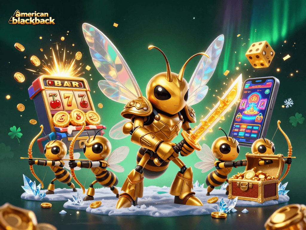 Experience thrilling american-blackjack action with unique characters and casino game elements.