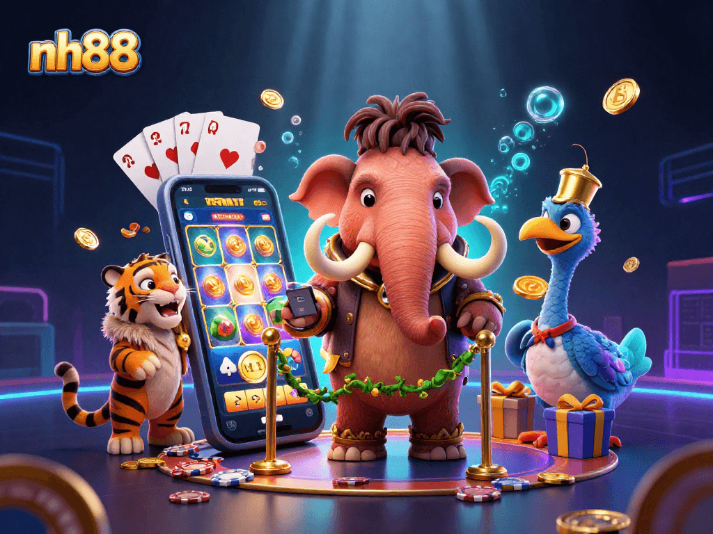 Win big at nh88 with the vibrant 3D casino extravaganza featuring unique characters and immersive gaming.