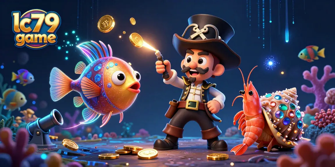 Bắn cá LC79 game với anglerfish độc đáo và tiền thưởng hấp dẫn trong bối cảnh 3D sống động