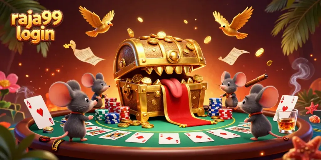 Engage with raja99 login as treasure chest mimics tempt adventurers with poker and riches.