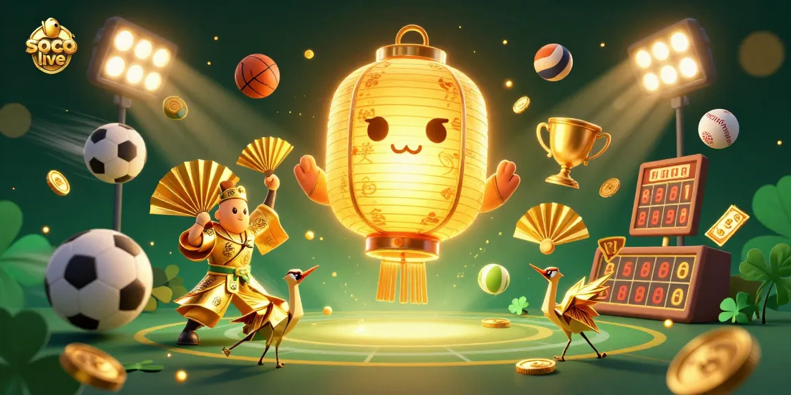 Experience soco live streaming with vibrant casino elements and interactive characters.