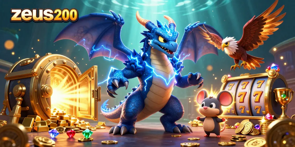 Menangkan jackpot di zeus200 dengan karakter naga petir dan elemen permainan kasino yang kaya.