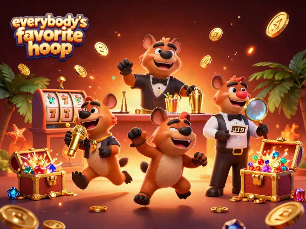 Experience everybody's favorite hoop at the vibrant comedy casino featuring dynamic characters and casino elements.