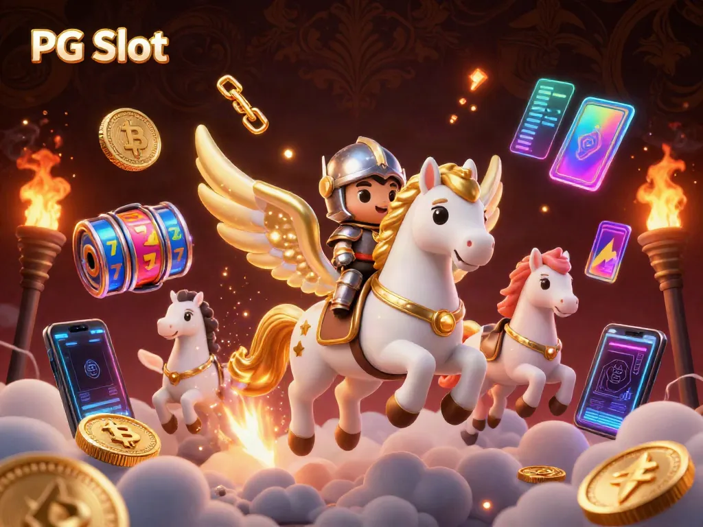 Experience thrilling PG Slot games with enchanting animations and vibrant crypto visuals.