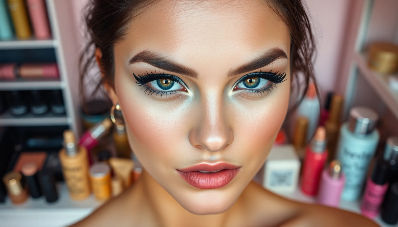Highlight the bold Insanely Intense Tattooed Eyeliner in a beauty studio setting, showcasing its vibrant effect.