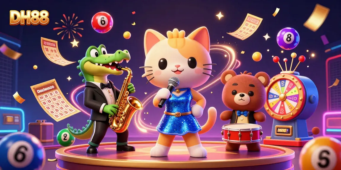 Experience the excitement at DH88 with lively characters in a vibrant casino setting.