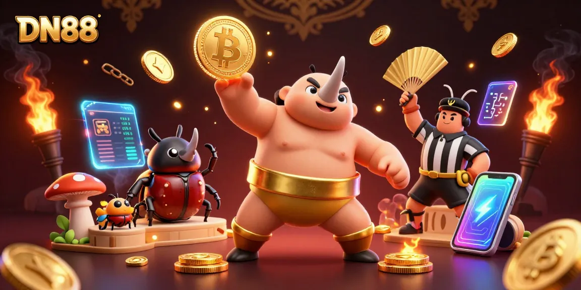 Experience thrilling gameplay with DN88's engaging 3D casino ambiance showcasing vibrant characters.