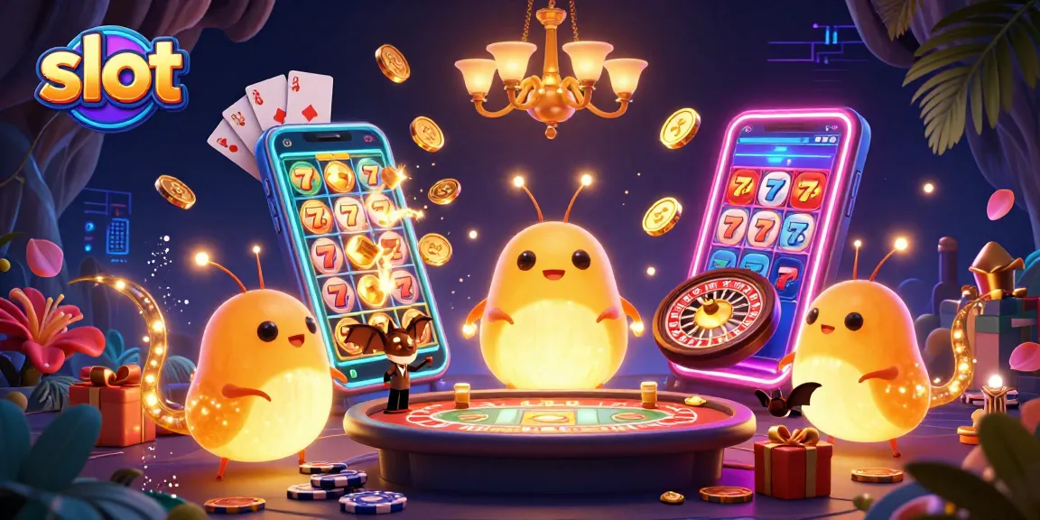 Engage with thrilling slot games in our vibrant cave casino featuring unique lighting and game elements.