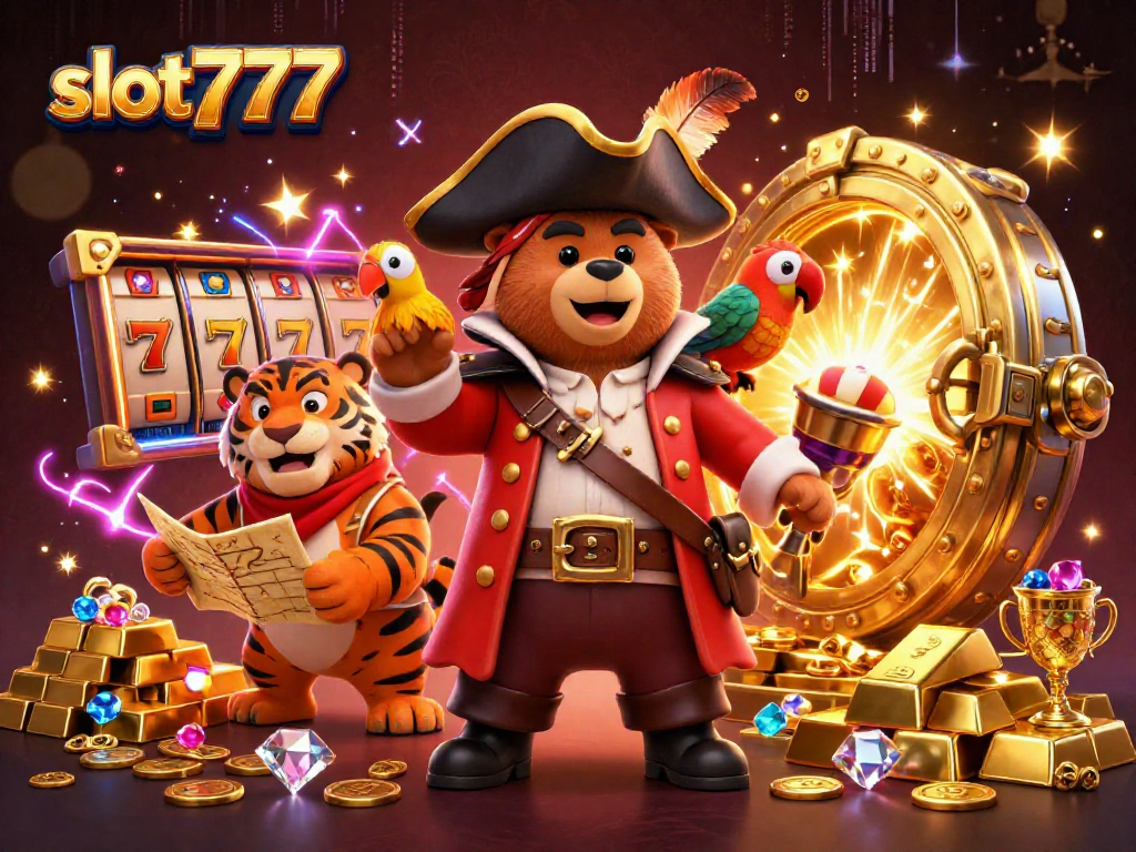 Engage in thrilling gameplay at slot777 with vibrant animations and treasure-filled scenes.
