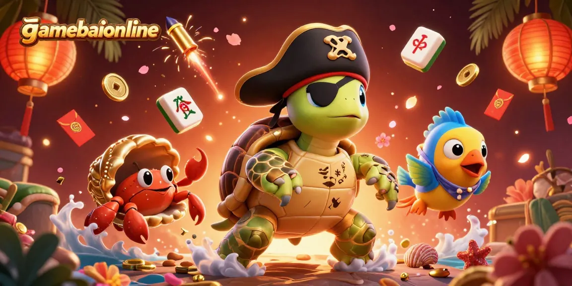 Engage with thrilling gameplay at gamebaiionline, featuring vibrant casino elements and 3D characters.