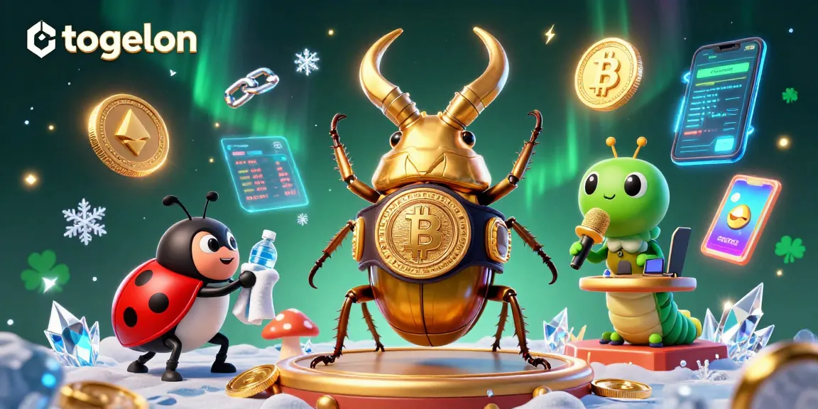 Engage with togelon through vibrant 3D illustration showcasing a golden stag beetle in a boxing match.