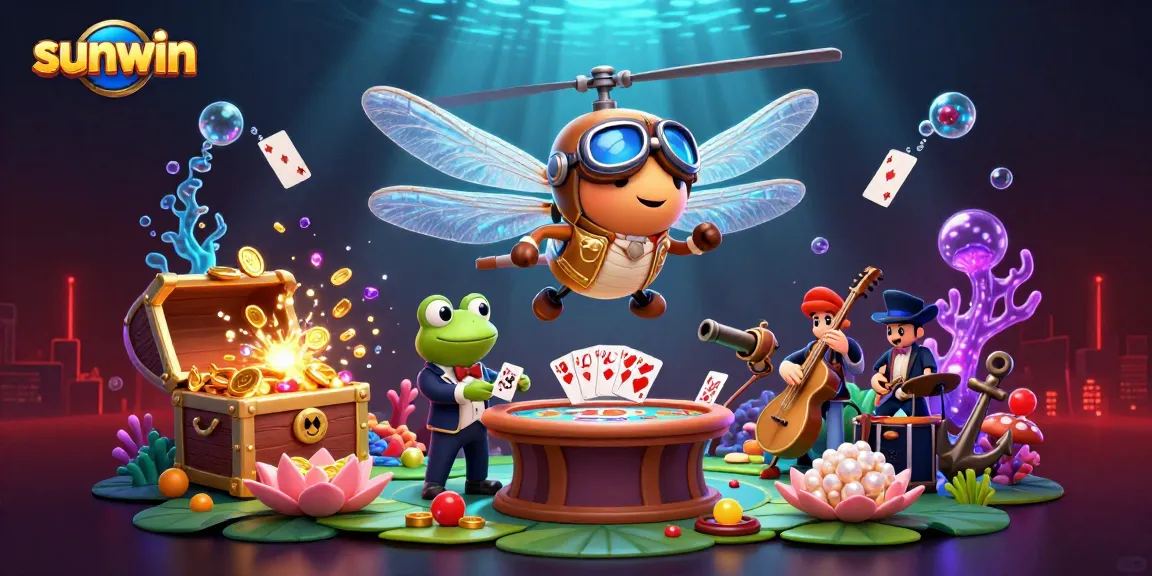 Experience the exciting games at Sunwin with vibrant visuals and dynamic casino elements.