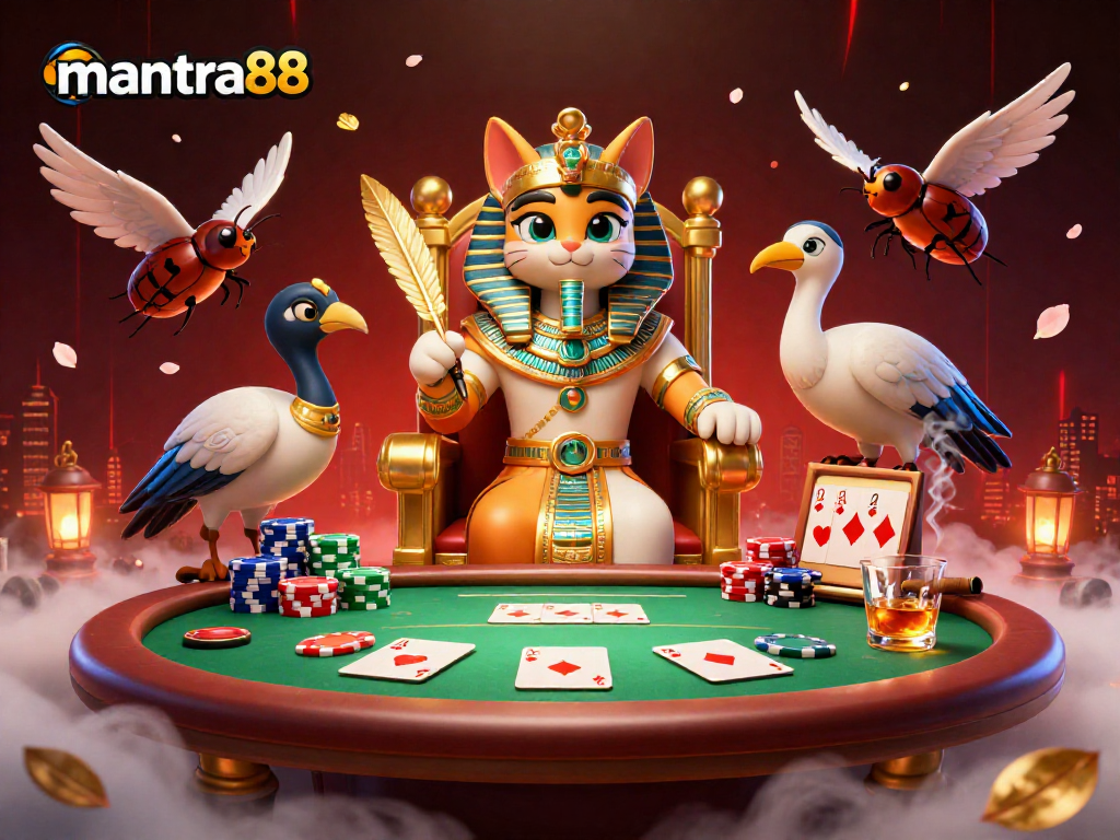 Engage with mantra88's thrilling gaming experience through this captivating 3D illustration.