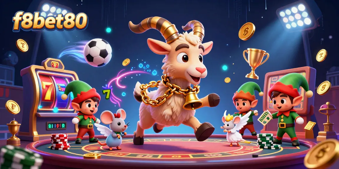Experience the thrilling games at f8bet80 with a vibrant casino scene full of lively characters and dynamic elements.