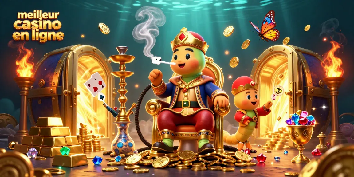 Meilleur casino en ligne : Plongez dans un monde vibrant avec des symboles de poker et des trésors scintillants