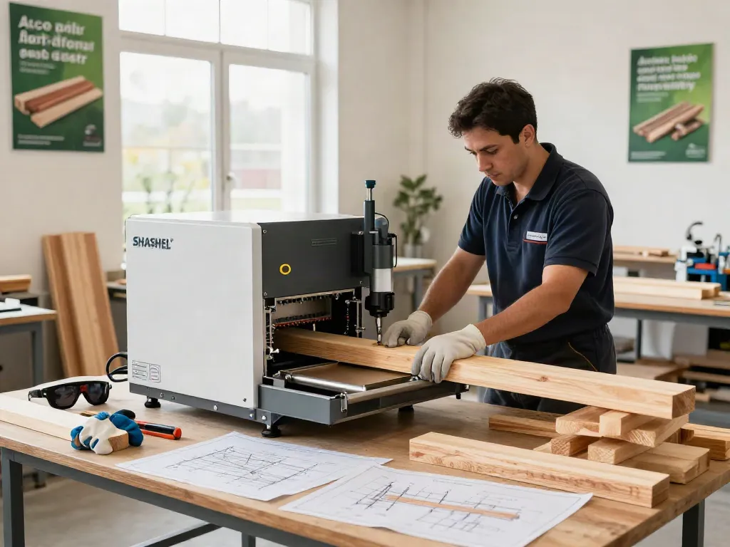SHASHEL® microwave wood treatment in action, showcasing advanced pest control technology for wood.
