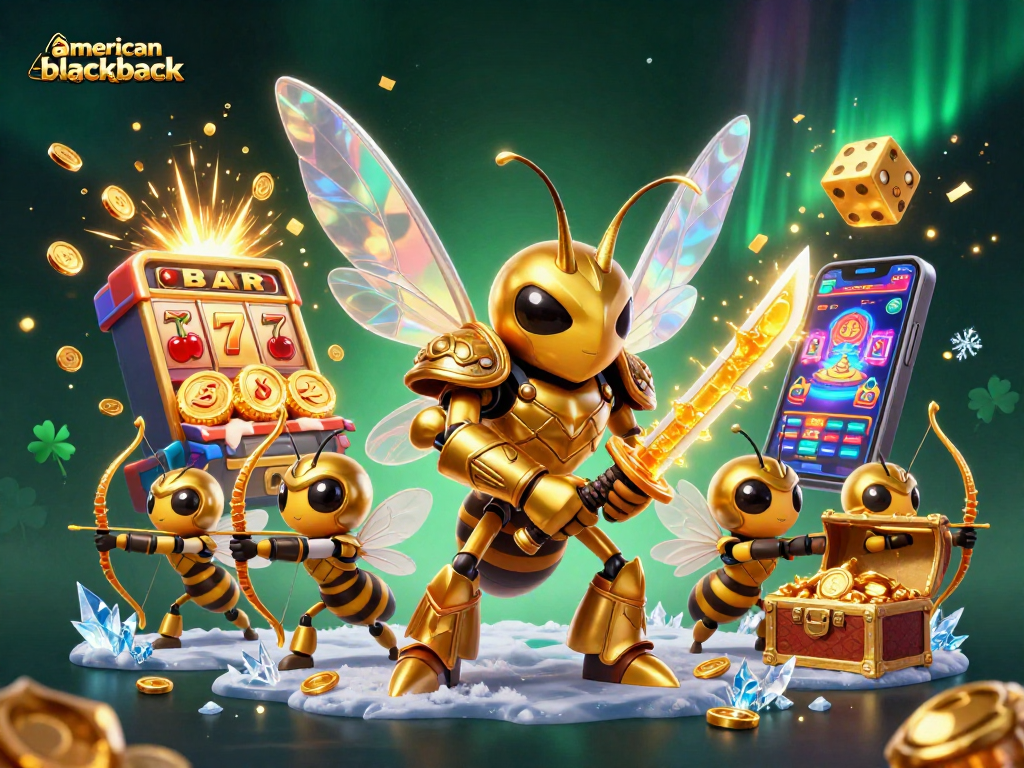Experience thrilling american-blackjack action with unique characters and casino game elements.