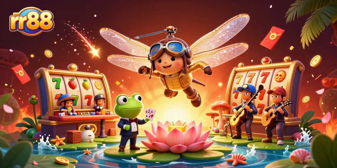Experience thrilling gameplay at rr88 with colorful slots and engaging casino characters.