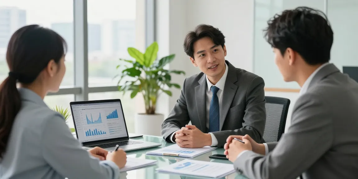 Financial Advice Gold Coast consultation in a modern office setting with an advisor and clients discussing strategy.
