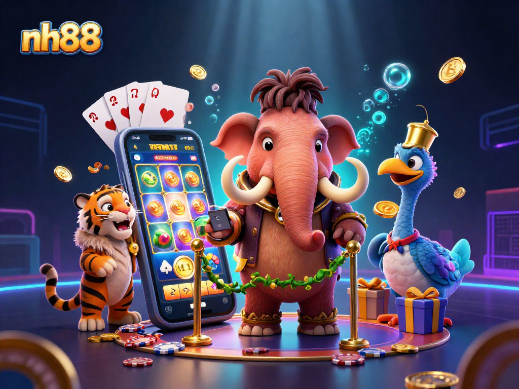 Win big at nh88 with the vibrant 3D casino extravaganza featuring unique characters and immersive gaming.