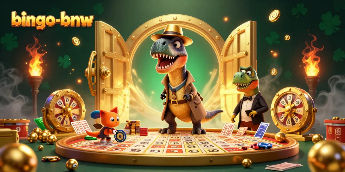 Engage in thrilling gameplay at bingo-bnw with a dynamic 3D bingo scene featuring entertaining characters.