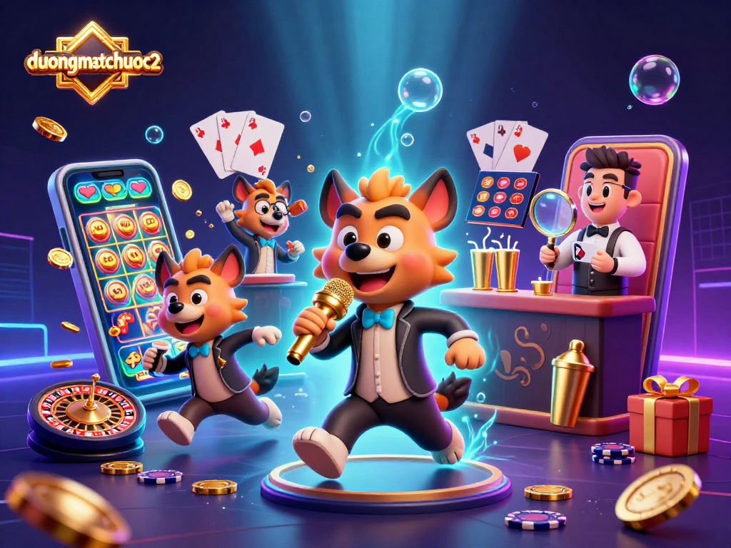 Experience the fun of duongmatchuoc2 with vibrant gameplay, as hyenas run a casino showing off their comedy skills.