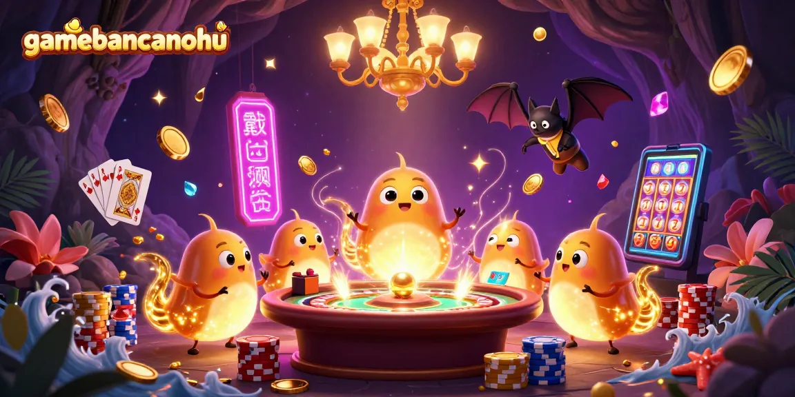 Experience the gamebancanohu adventure with glowworms and casino lights.