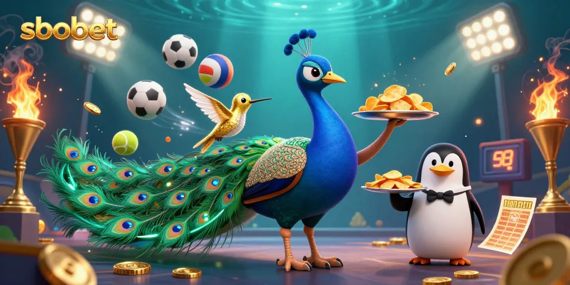 Engage in sbobet sports betting with dynamic action and vibrant visual elements capturing the excitement of the game.