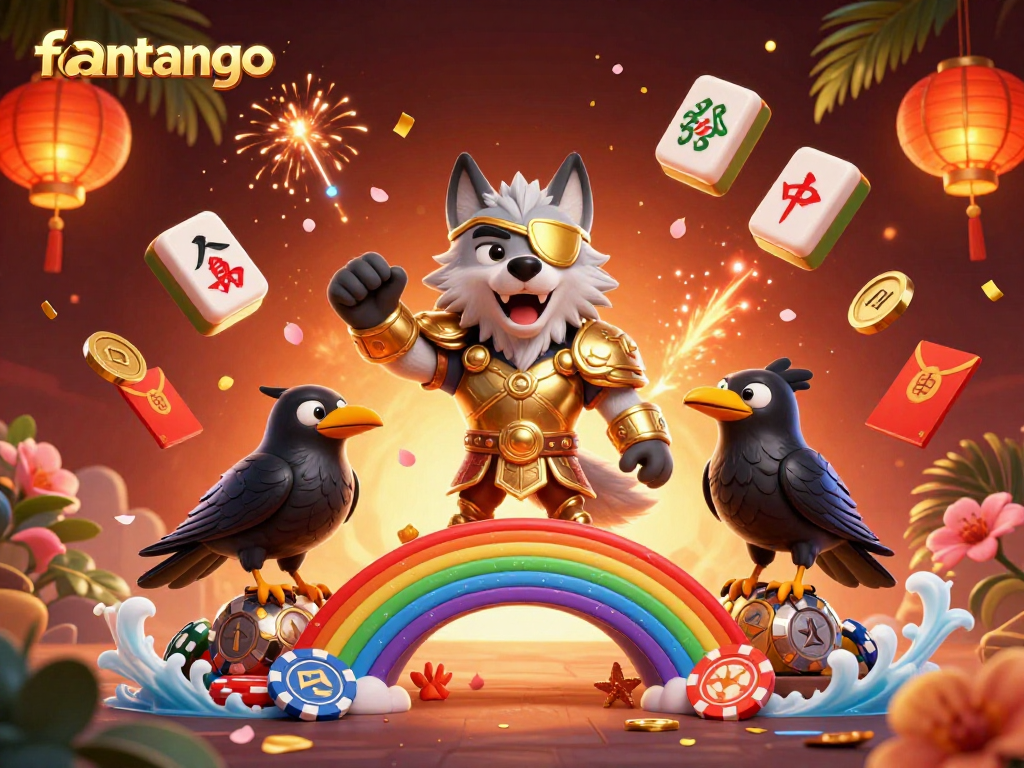 Experience the excitement of fantango with mystical characters and vibrant casino elements in an enchanting 3D scene.