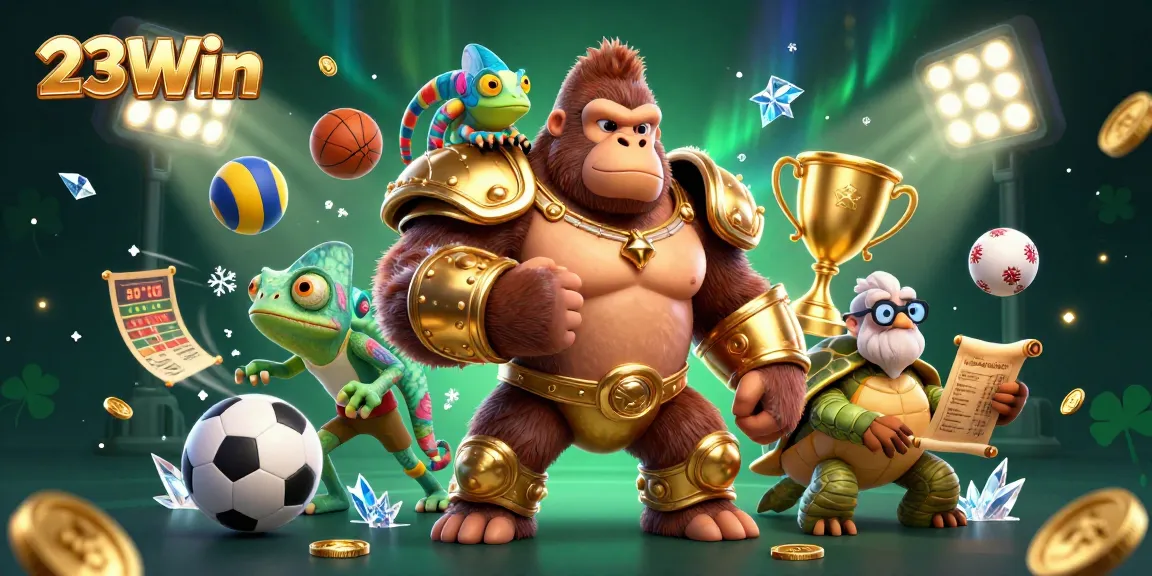 Experience vibrant gameplay at 23Win with a powerful gorilla, games, and gold coins!