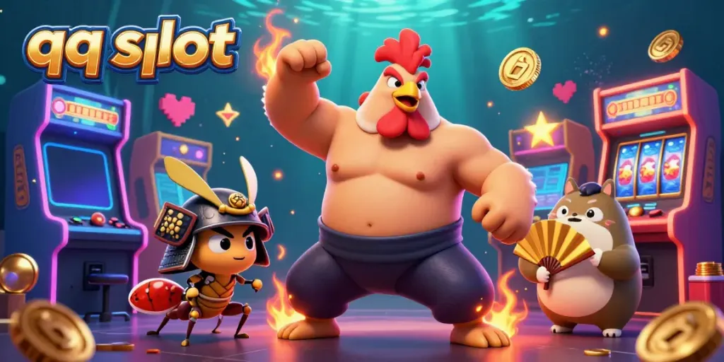 Engage with vibrant qq slot action featuring dynamic characters in an exciting casino environment.