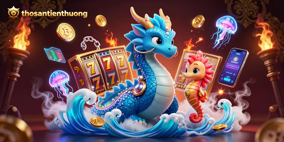 Engage in thrilling gameplay with thosantienthuong's vibrant slot machine scene featuring exciting jackpots!