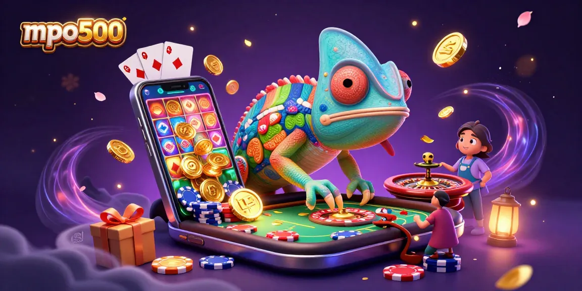 Engage in the ultimate gaming experience with mpo500 as the chameleon casino owner delights players