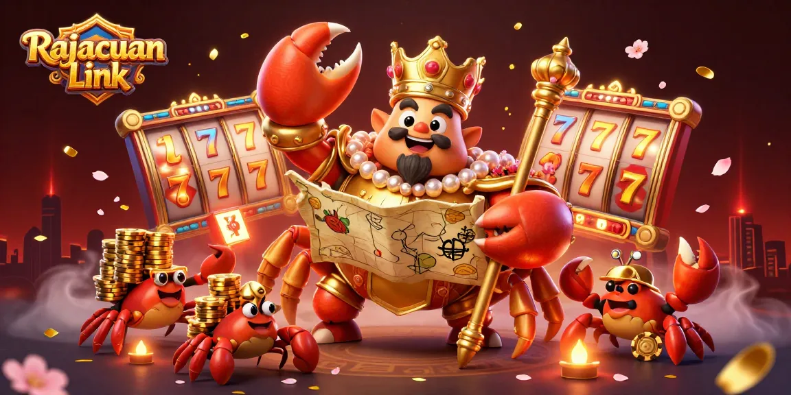 Mencoba peruntungan di Rajacuan Link dengan kepiting emas dan harta karun di kasino.