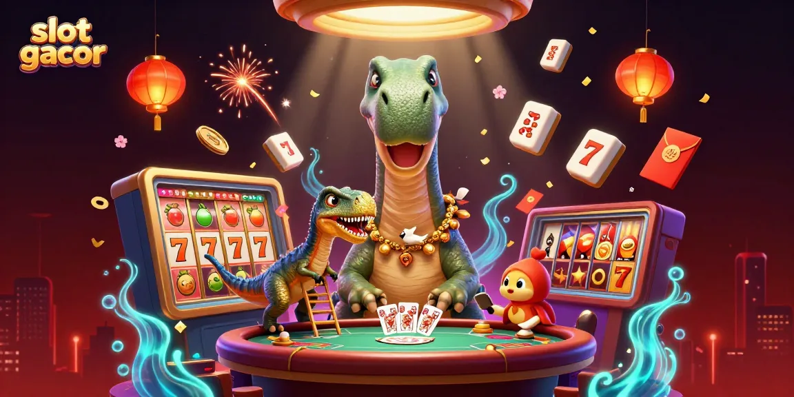 Mainkan slot gacor dengan brontosaurus unik dan elemen kasino lainnya yang menarik perhatian, menjanjikan pengalaman yang menyenangkan.
