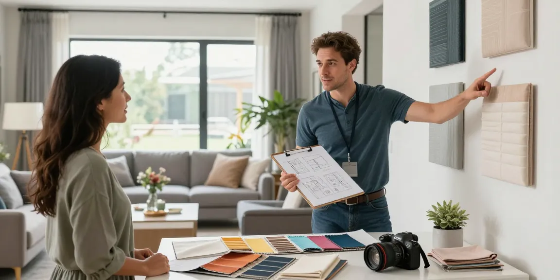 Menampilkan layanan Decor Serene GOKIL33, konsultasi desain interior untuk rumah yang elegan dan profesional.