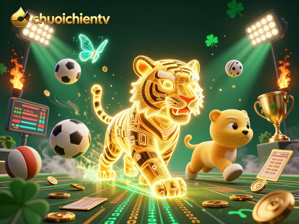 Experience chuoichientv's dynamic live sports betting scene with thrilling game elements and energy.