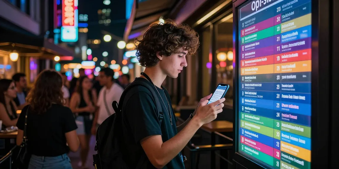 Dynamic city nightlife showcasing popular 오피사이트 and vibrant entertainment options.