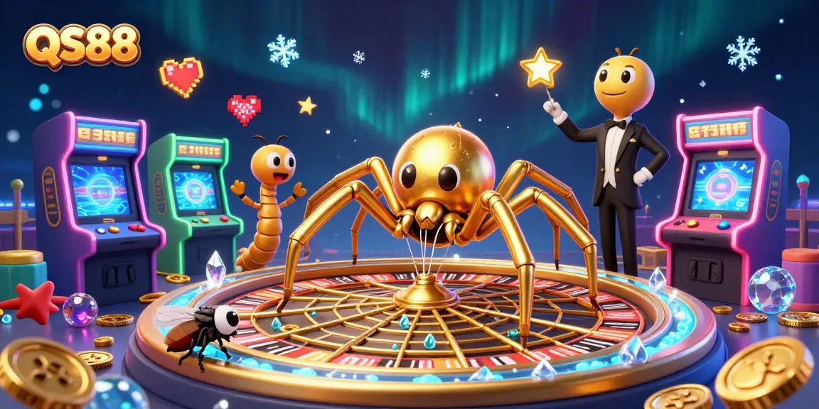 Experience thrilling bets at QS88's roulette wheel with engaging 3D casino characters.