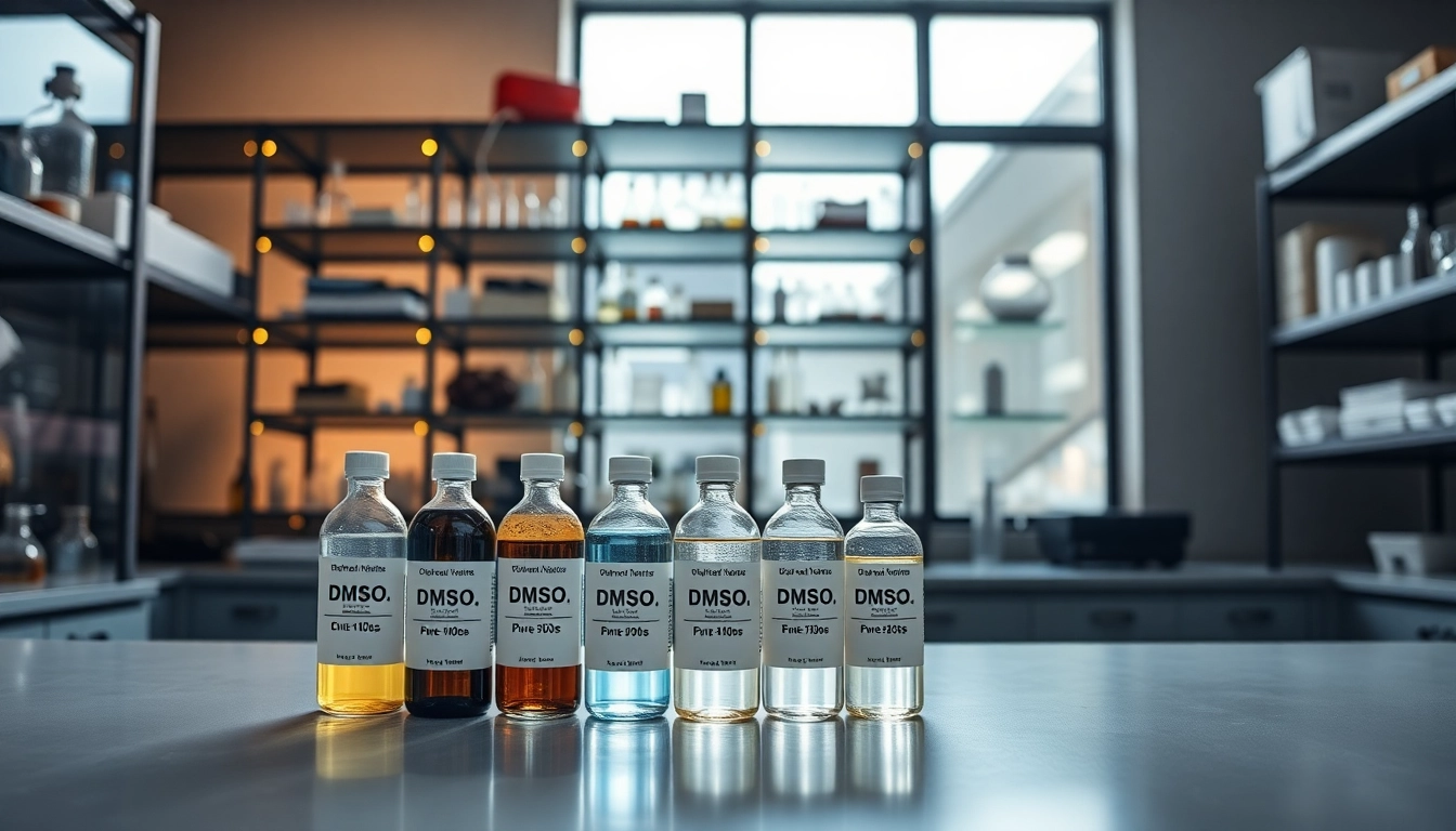 Showcase of dmso store inc products in a professional laboratory environment.