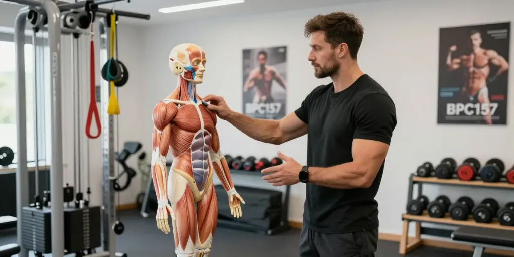 BPC157 benefits for muscle recovery demonstrated in a wellness clinic setting