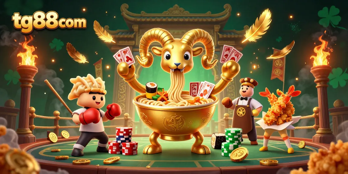 Join the excitement of tg88com with dynamic characters and a packed gambling arena!