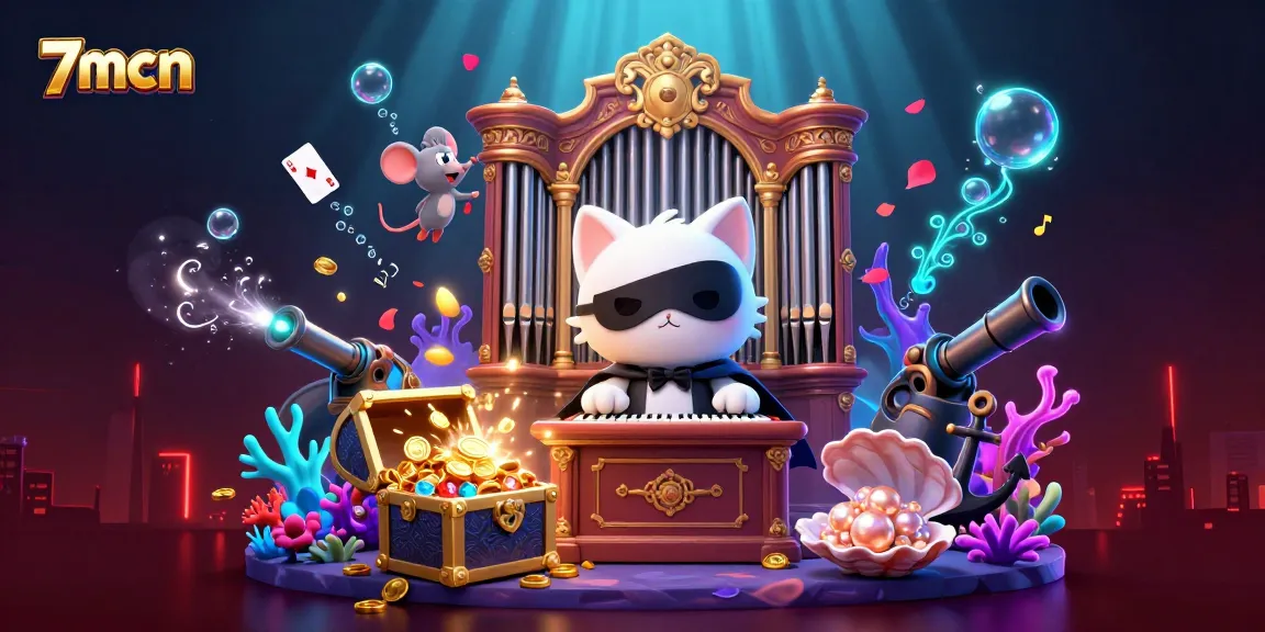 Experience thrilling gameplay with 7mcn, highlighted by dynamic casino elements and vibrant characters.