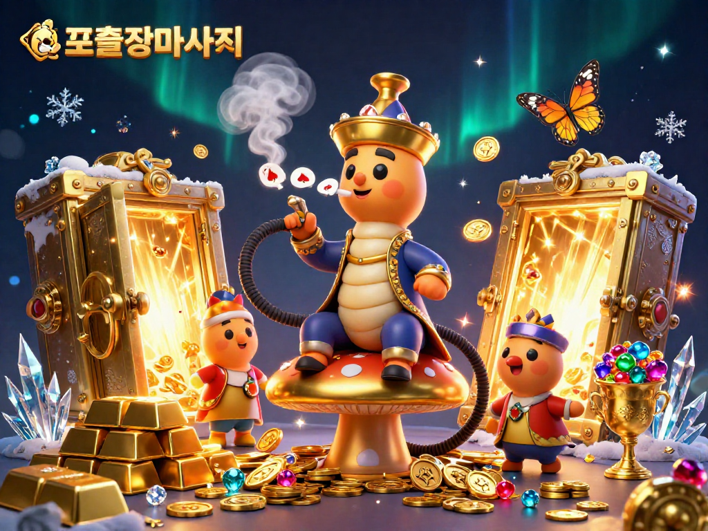 Experience the luxurious 김포출장마사지 with this dynamic 3D illustration showcasing the elegance of high-stakes gambling.