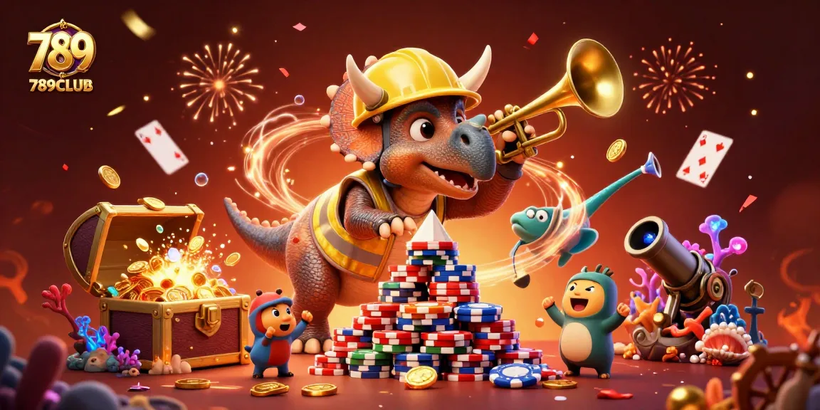 Engage with 789CLUB as characters celebrate in a vibrant casino scene filled with excitement.