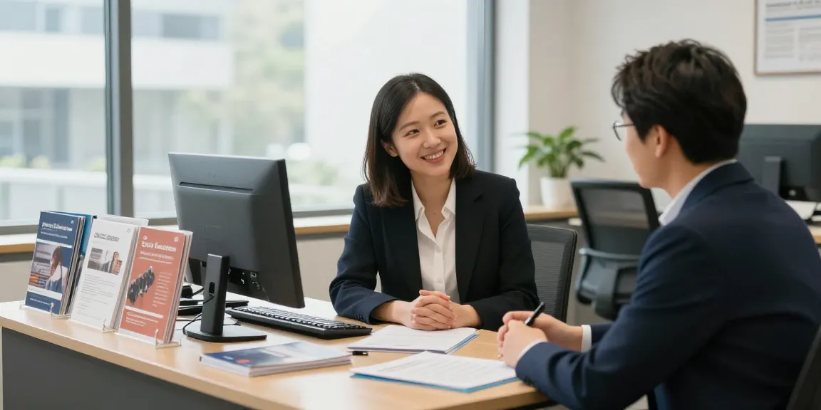 Image of a trusted local service provider offering 오피 consultation, professional guidance in a warm office setting.