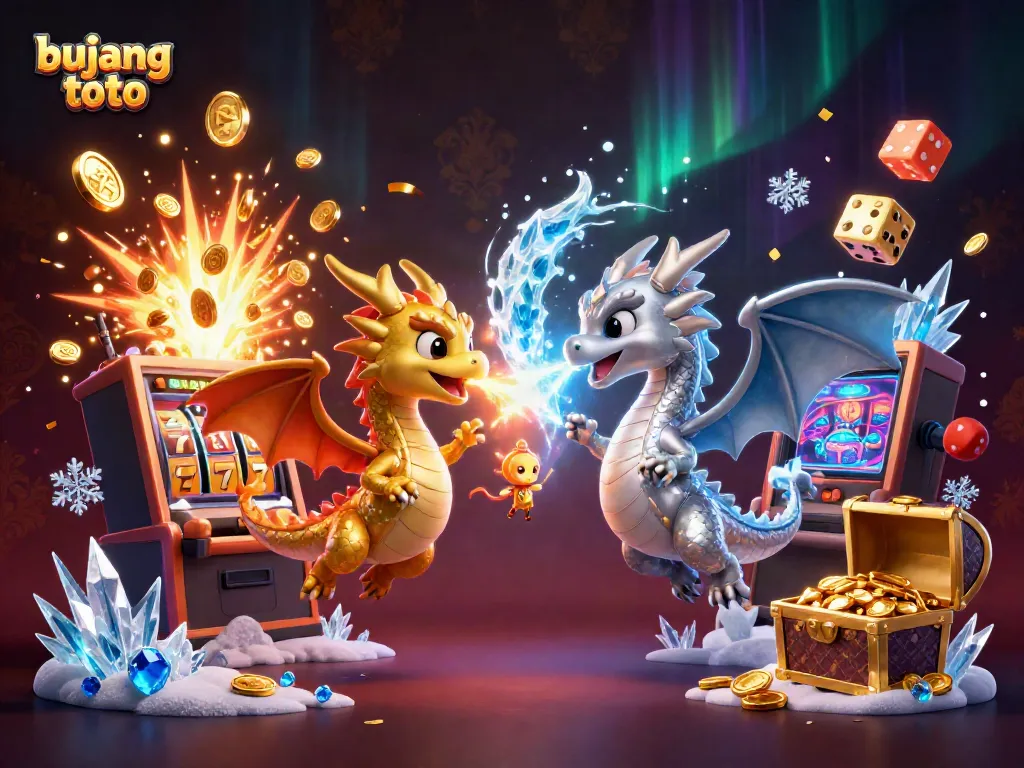 Experience thrilling games at bujang toto with an exciting 3D dragon and casino elements.