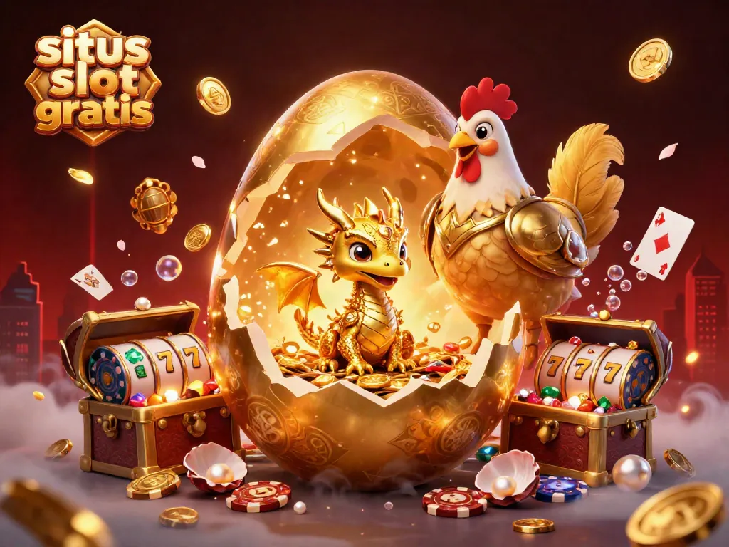Experience thrilling gameplay with situs slot gratis, featuring golden dragon treasures and dynamic gaming elements.
